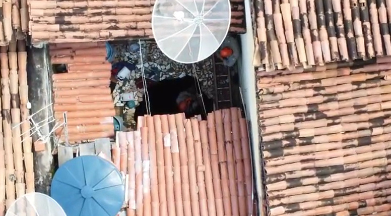 Exclusivo: acompanhe imagens aéreas da operação para resgatar mulher que caiu em cacimba em Juazeiro do Norte