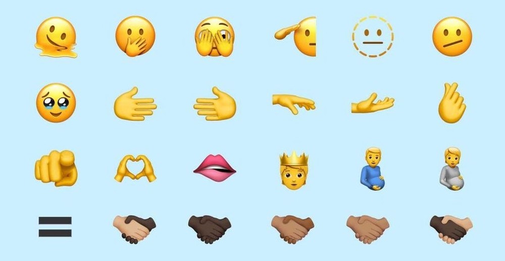 Novos emojis do iOS 15.4 têm rosto derretido, homem grávido e mais; veja