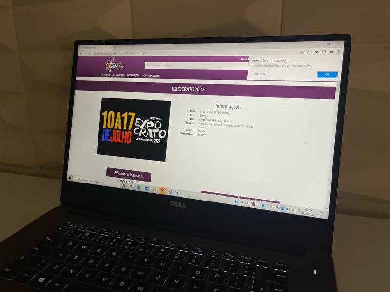 Site registra alta procura após início das vendas dos ingressos para o Festival Expocrato