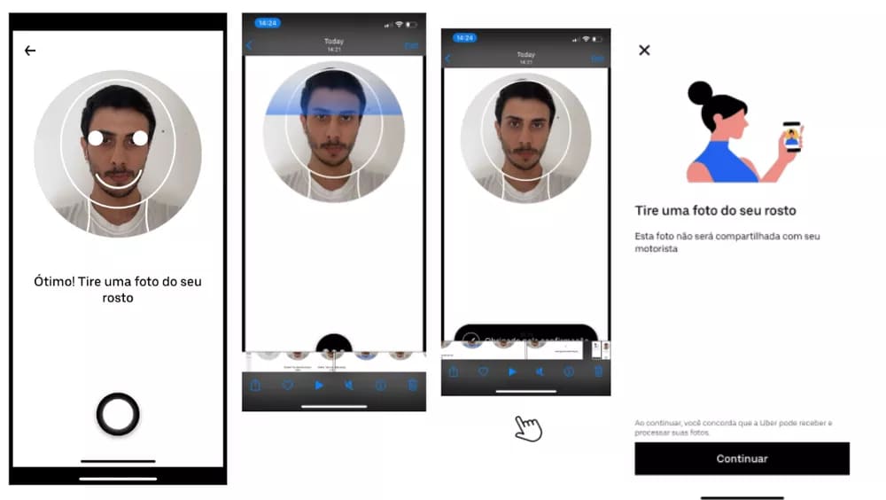 Passageiro do Uber que faz pagamento em dinheiro terá que tirar selfie para solicitar corrida