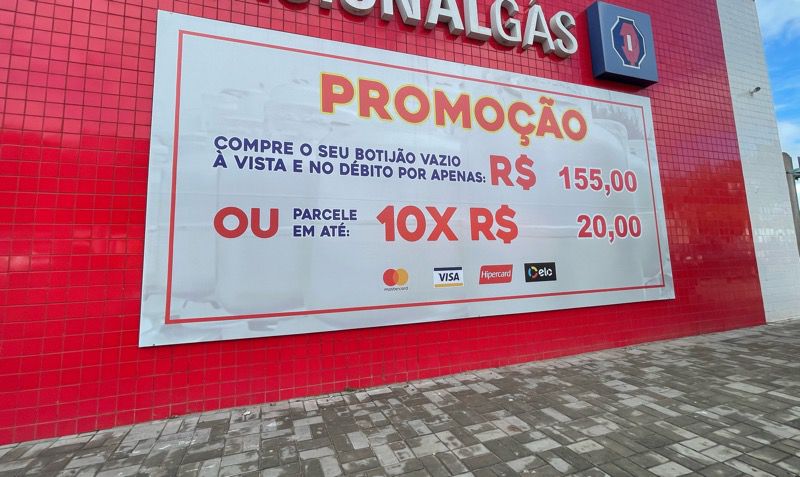 Com preço alto, botijão é vendido parcelado em até 10 vezes em Juazeiro do Norte