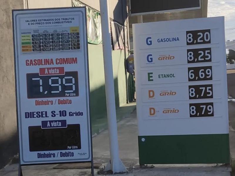 Gasolina chega a R$ 8,20 em Juazeiro do Norte, após novo aumento de combustíveis