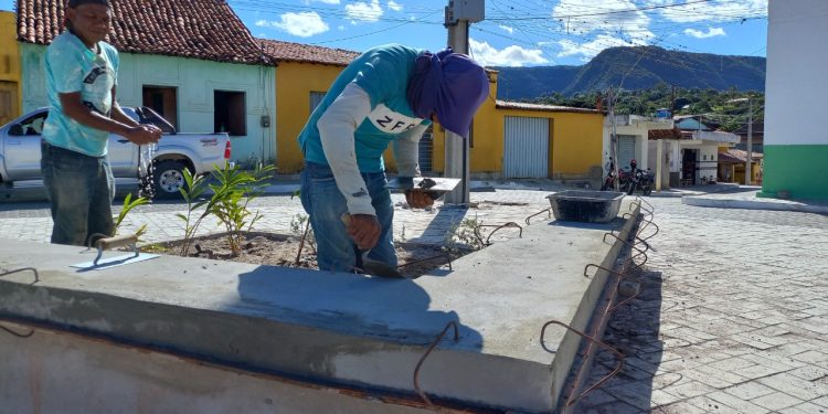 Obra de requalificação do Distrito de Arajara alcança 92% de execução
