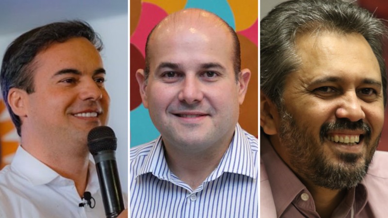 Real Time Big Data para o Governo do Ceará: Capitão Wagner, 38%; Roberto Cláudio, 25%; Elmano Freitas, 24%