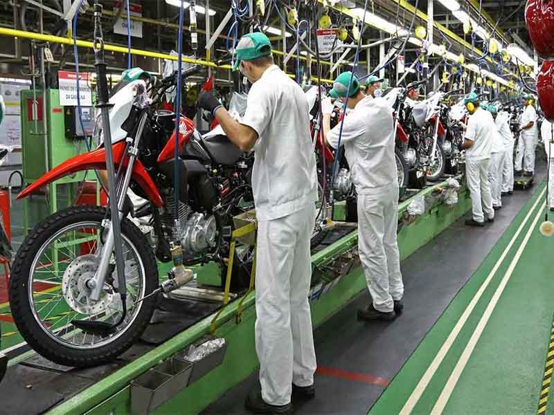 Produção de motocicletas tem melhor acumulado para julho desde 2015
