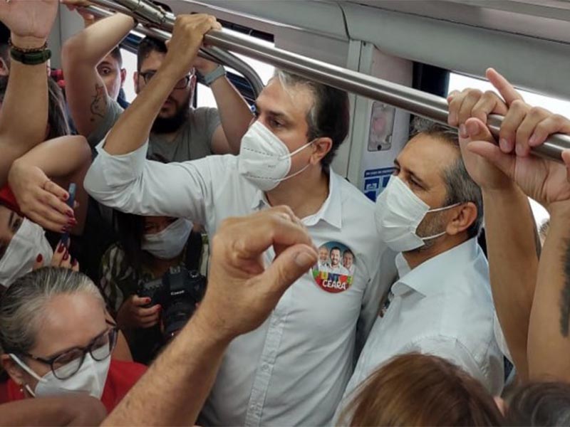 Elmano abre campanha em VLT lotado e evita polêmica com Ciro: “Sem rancor, sem ódio”, diz Camilo