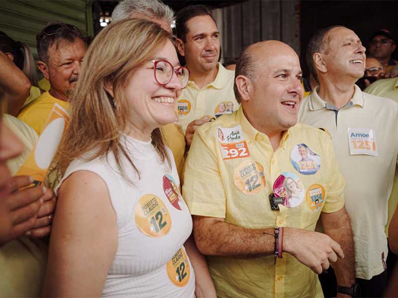 Doutora Andréa Landim participa de caminhada com Roberto Cláudio em Juazeiro do Norte