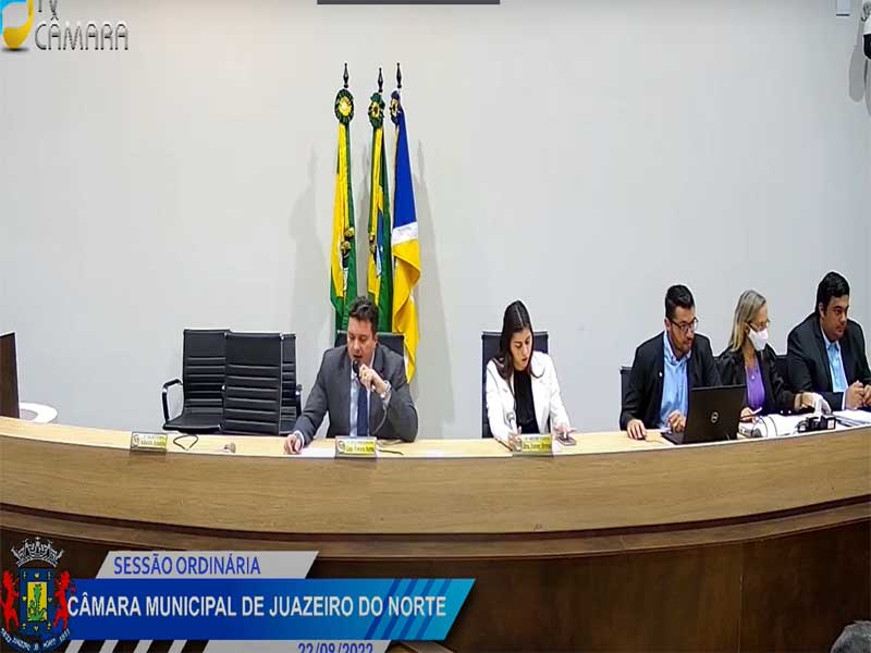 Ao vivo: veja a sessão da Câmara de Juazeiro do Norte