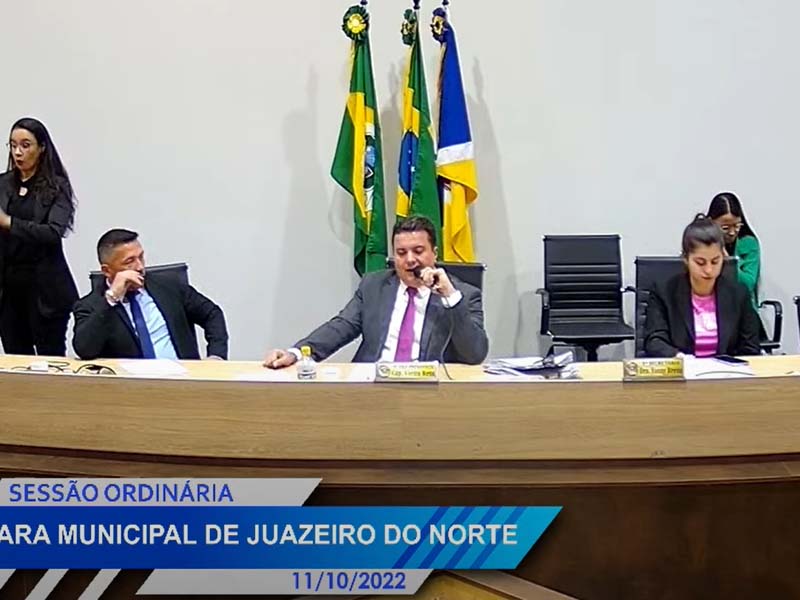 Ao vivo: veja a sessão da Câmara de Juazeiro do Norte