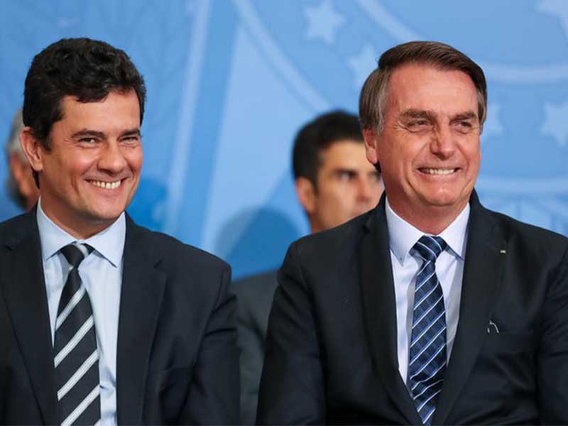 Sergio Moro declara apoio a Bolsonaro no 2º turno