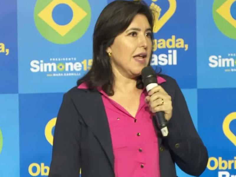 Simone Tebet declara apoio a Lula no segundo turno