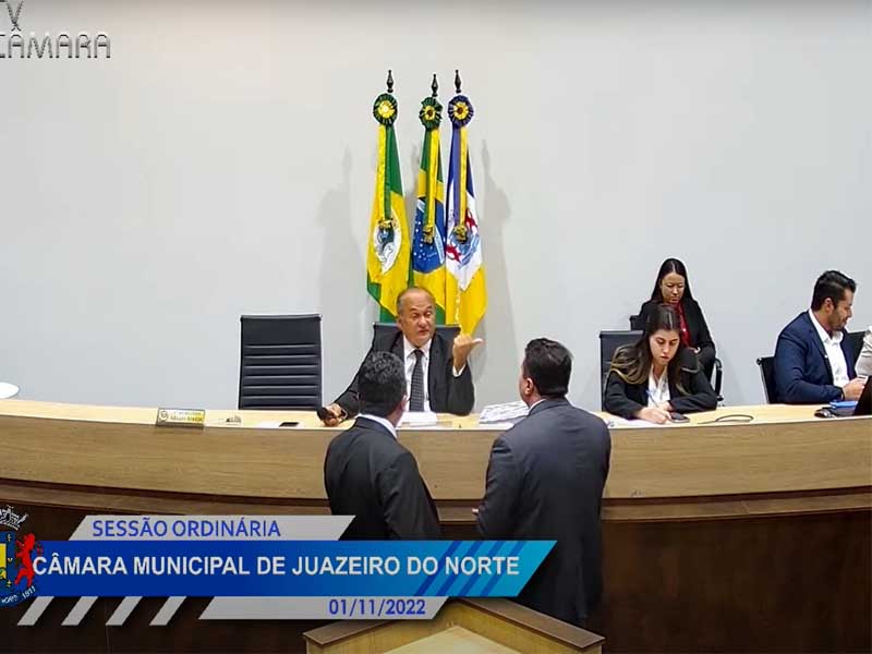 Ao vivo: veja a sessão da Câmara de Juazeiro do Norte