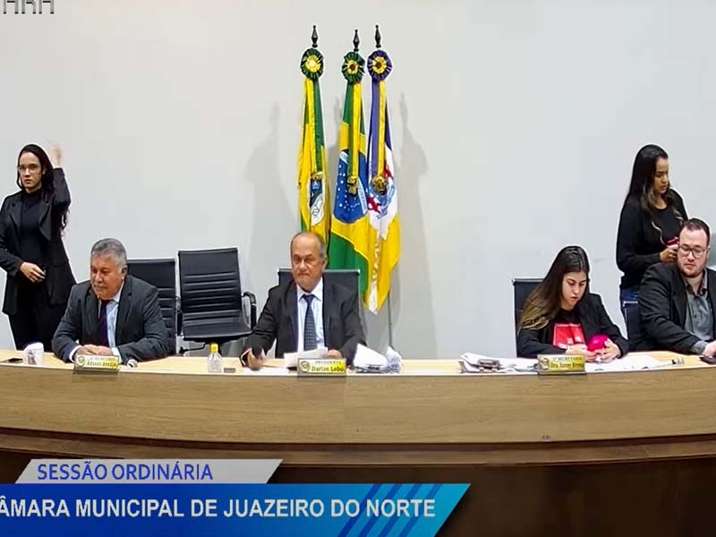 Ao vivo: veja a sessão da Câmara de Juazeiro do Norte