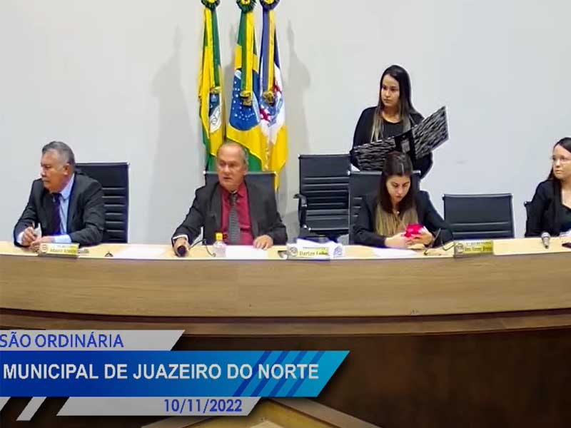 Ao vivo: veja a sessão da Câmara de Juazeiro do Norte