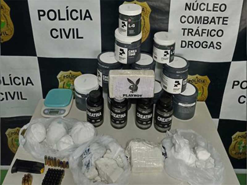 Dupla em posse de três quilos de drogas e munições é presa em flagrante pela Polícia Civil em Juazeiro do Norte