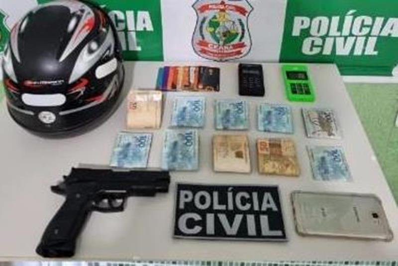 Dupla é presa após roubar malote de dinheiro em supermercado de Brejo Santo