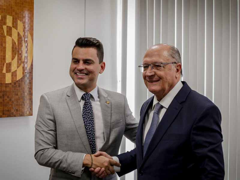 Deputado federal Yury do Paredão se reúne com vice-presidente da República, Geraldo Alckmin