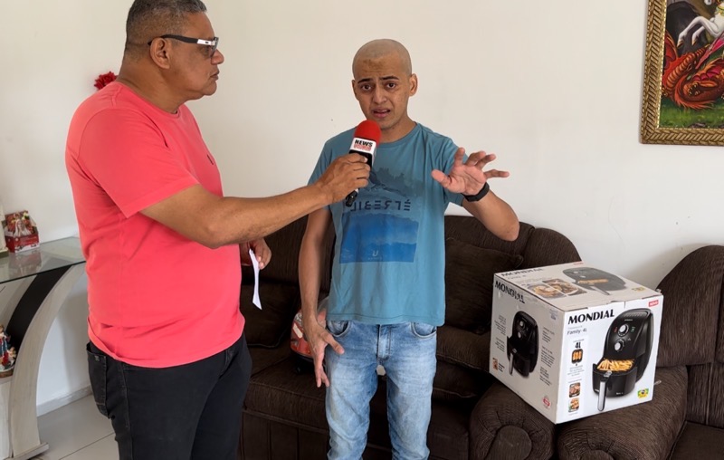 Motorista de aplicativo com câncer faz campanha para ajudar jovem que tem câncer raro no Crato