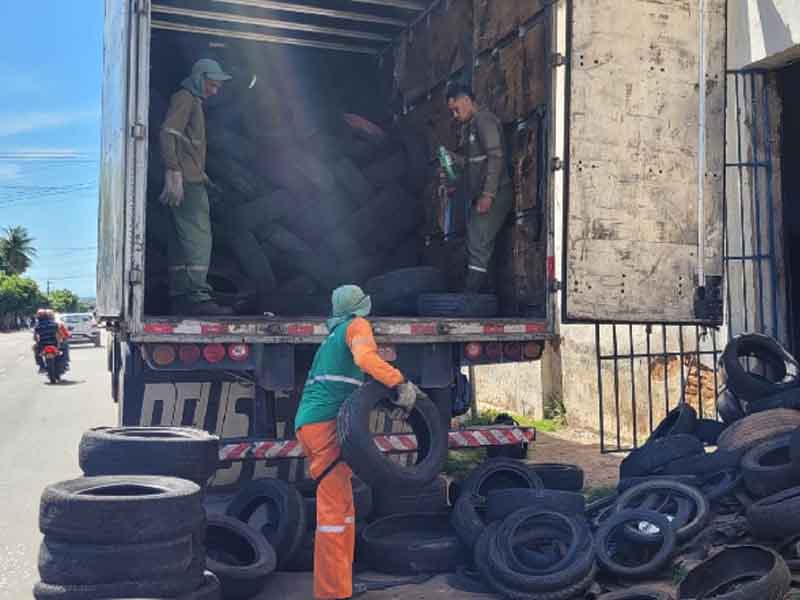 Juazeiro do Norte é referência em destinação de pneus irreversíveis