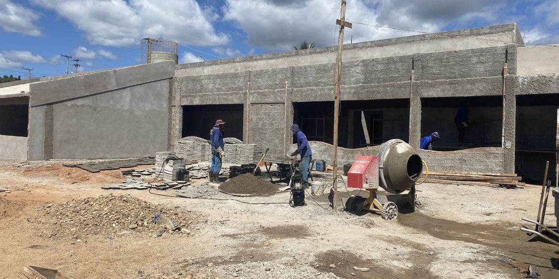 Em Barbalha, obra do CEI da Vila Santo Antônio avança e se encontra em 70% de conclusão
