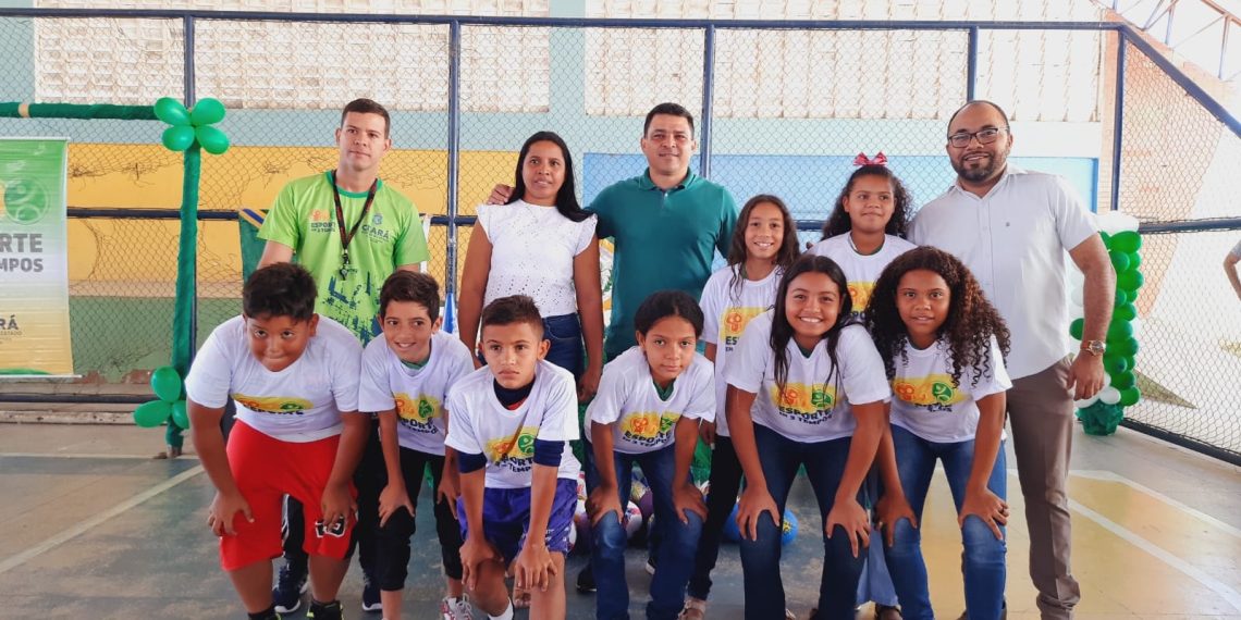 Prefeitura Municipal de Barbalha promove aula inaugural do Projeto Esporte em 3 Tempos na E.E.F. Maria Valquiria Teles Moreira