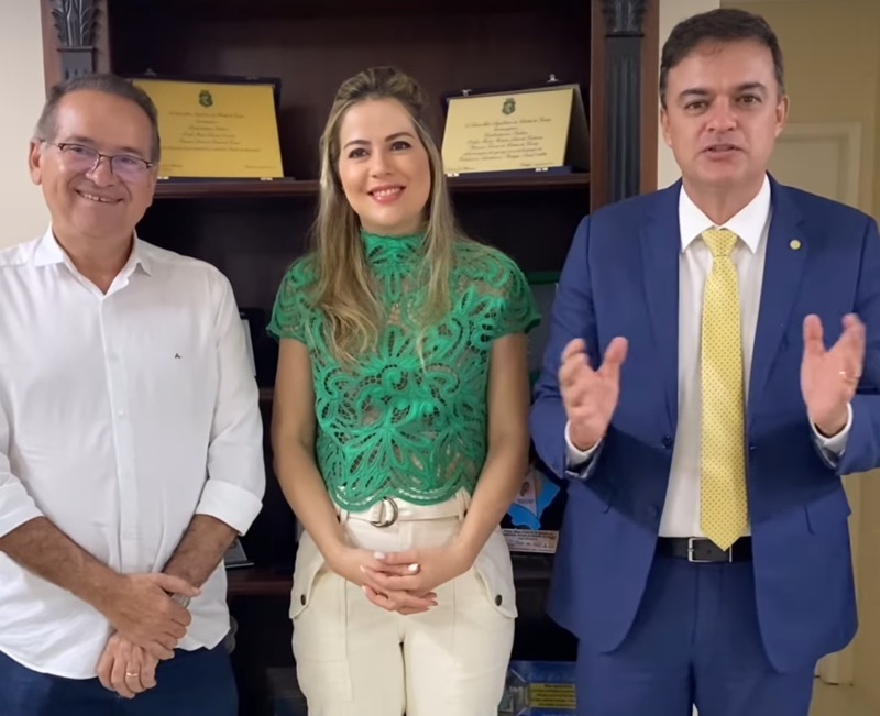Ao lado de Zé Ailton e Fernando Santana, secretária Onélia anuncia complexo Mais Infância e programa Esporte e Superação para Crato