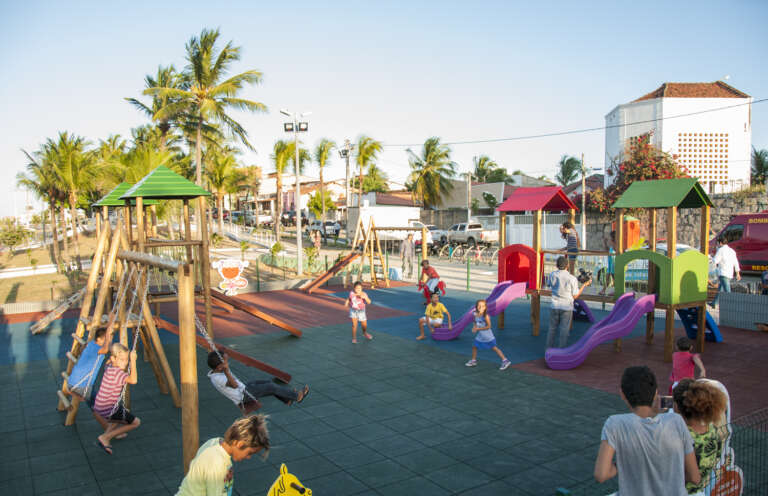 Município de Barbalha recebe brinquedopraça, no bairro de Malvinas
