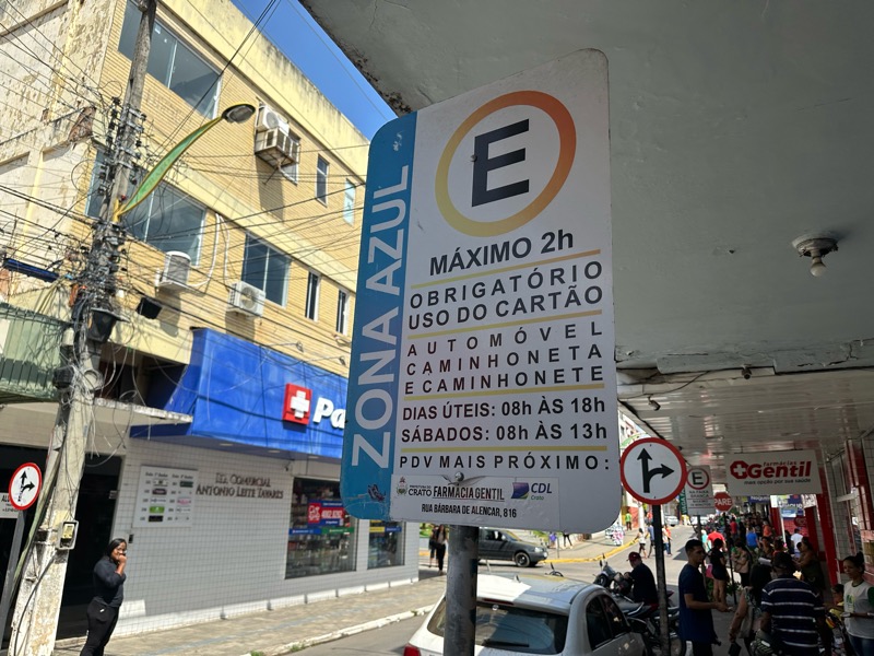 Novo Zona Azul do Crato começa a valer nesta terça-feira (26)
