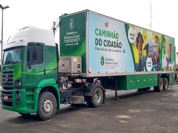 Caminhão do Cidadão chega a Nova Olinda nesta segunda-feira; veja serviços disponíveis