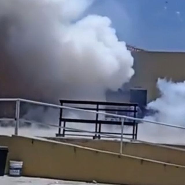 Veja momento da explosão que causou o desabamento de parte do teto de Igreja no Crato
