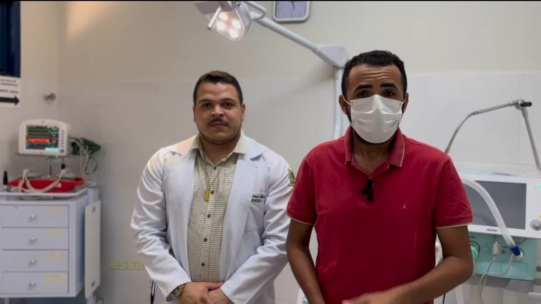 Prefeito Edson Veriato entrega equipamentos da sala de urgência e emergência do Hospital de Potengi