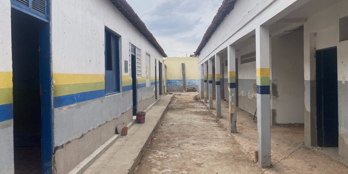Em Barbalha, reforma da EMEIF Bom Jesus alcança os 30% de conclusão
