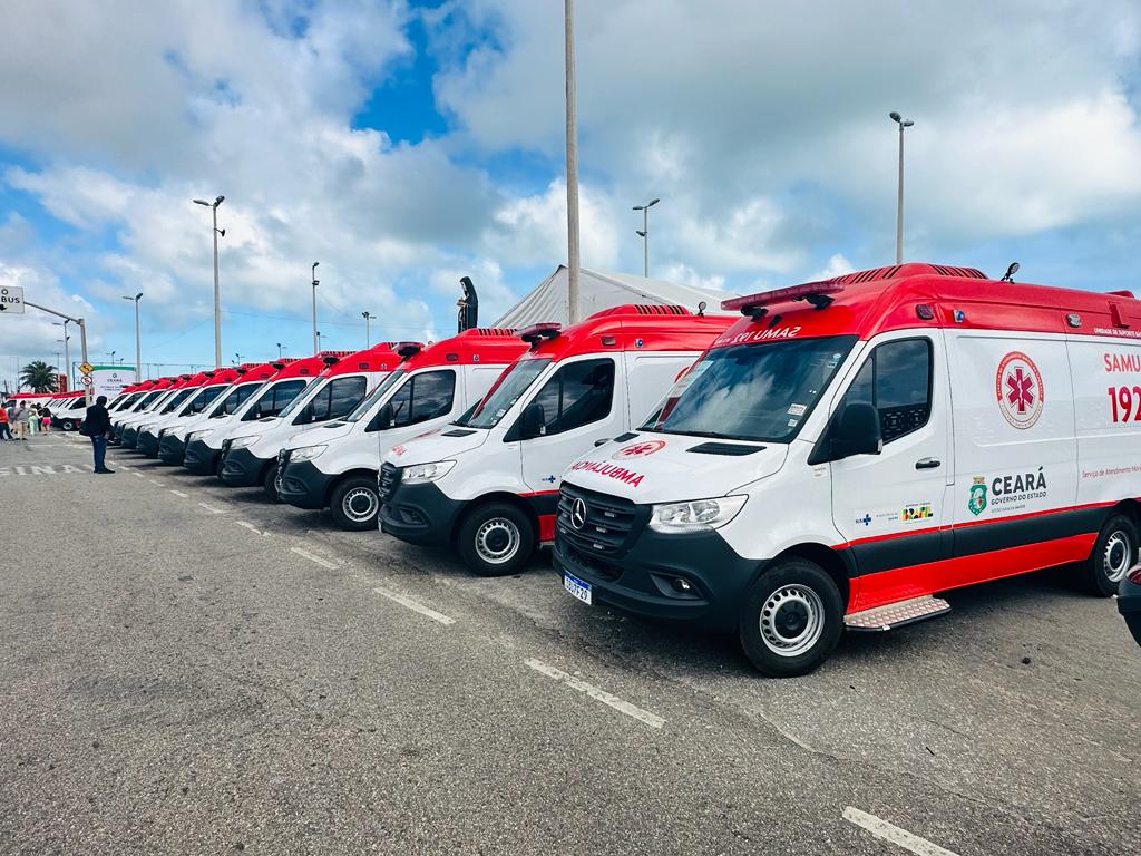 Região do Cariri é contemplada com 19 ambulâncias do Samu 192 Ceará para renovação da frota