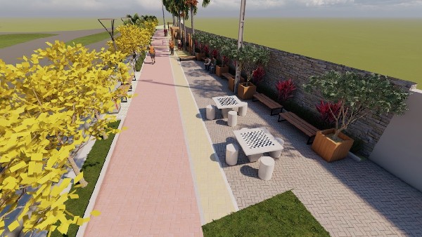 Prefeitura do Crato inicia obra da Praça Linear, no Grangeiro