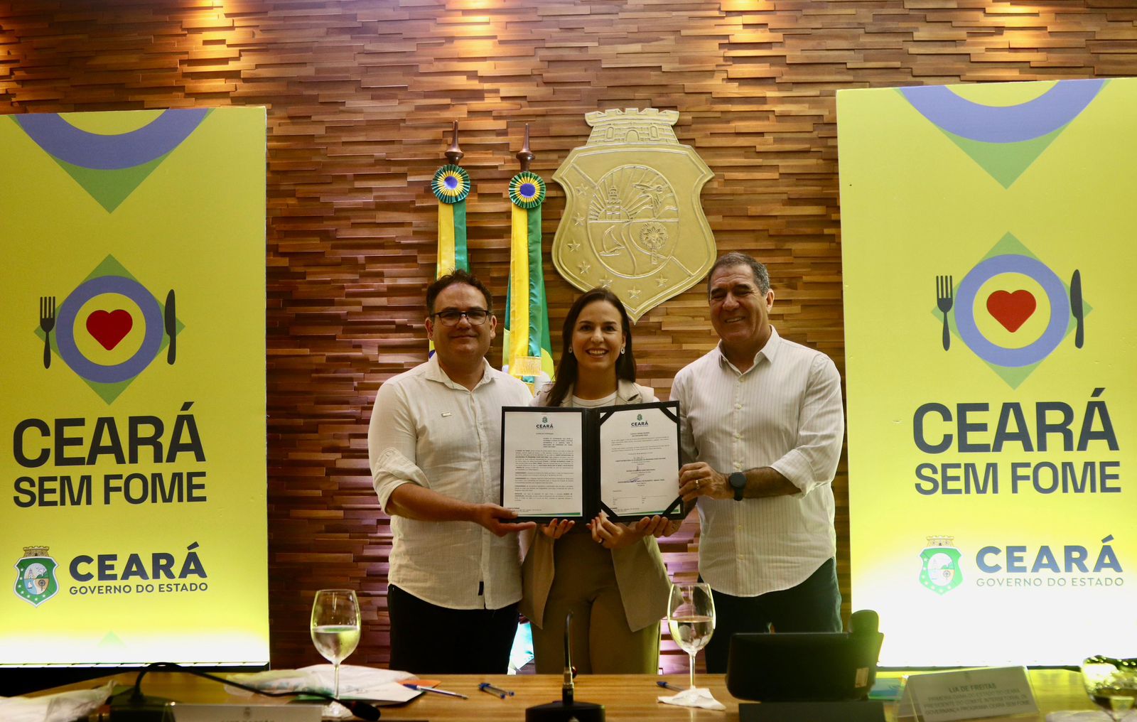 Ceará Sem Fome firma acordo com Fecomércio e Abrasel para fortalecimento de campanha de Natal