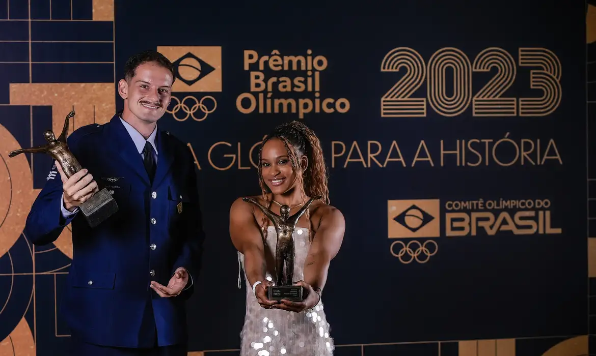 Prêmio Brasil Olímpico coroa Rebeca Andrade e Marcus D’Almeida