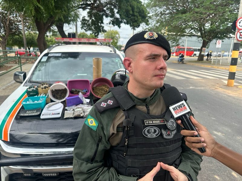 AO VIVO: motopatrulhamento da PM apreende grande quantidade de maconha e prende homem em Juazeiro
