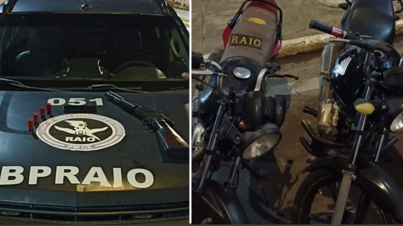 Vídeo: perseguição a criminosos termina com motos e arma de fogo apreendidas pelo BPRAIO em Crato