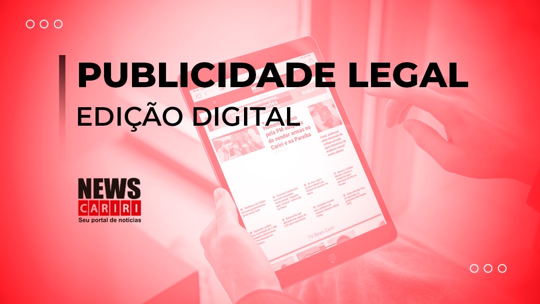 Publicação legal News Cariri: regularização de licença de operação