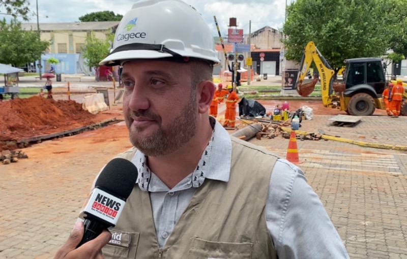 Cagece realiza obras em bairros de Juazeiro do Norte para manutenção do sistema de abastecimento de água