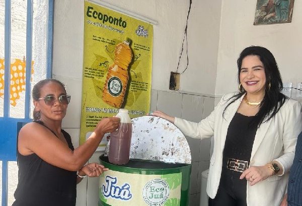 Lavanderias Públicas de Juazeiro do Norte recebem ecopontos para descarte de óleo usado