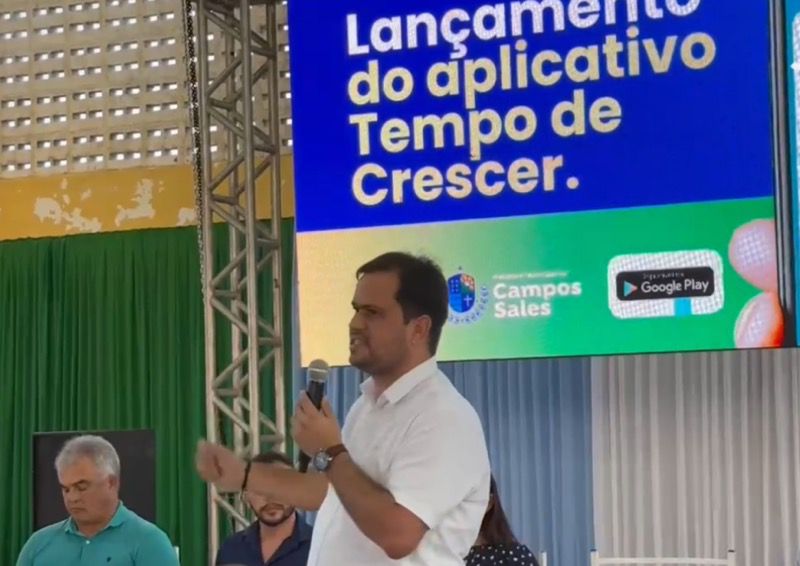Prefeito de Campos Sales, João Luiz, anuncia lançamento do aplicativo “Tempo de Crescer” para atendimento de crianças com autismo e transtorno