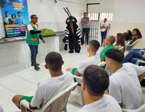 Saúde do Ceará leva atividades de prevenção às arboviroses aos sistemas prisional e socioeducativo