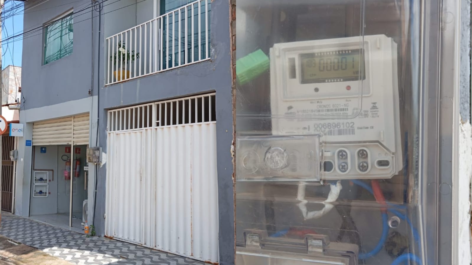 Moradora de Várzea Alegre denuncia “gato” em sua casa para funcionamento de ar condicionado num escritório da Enel