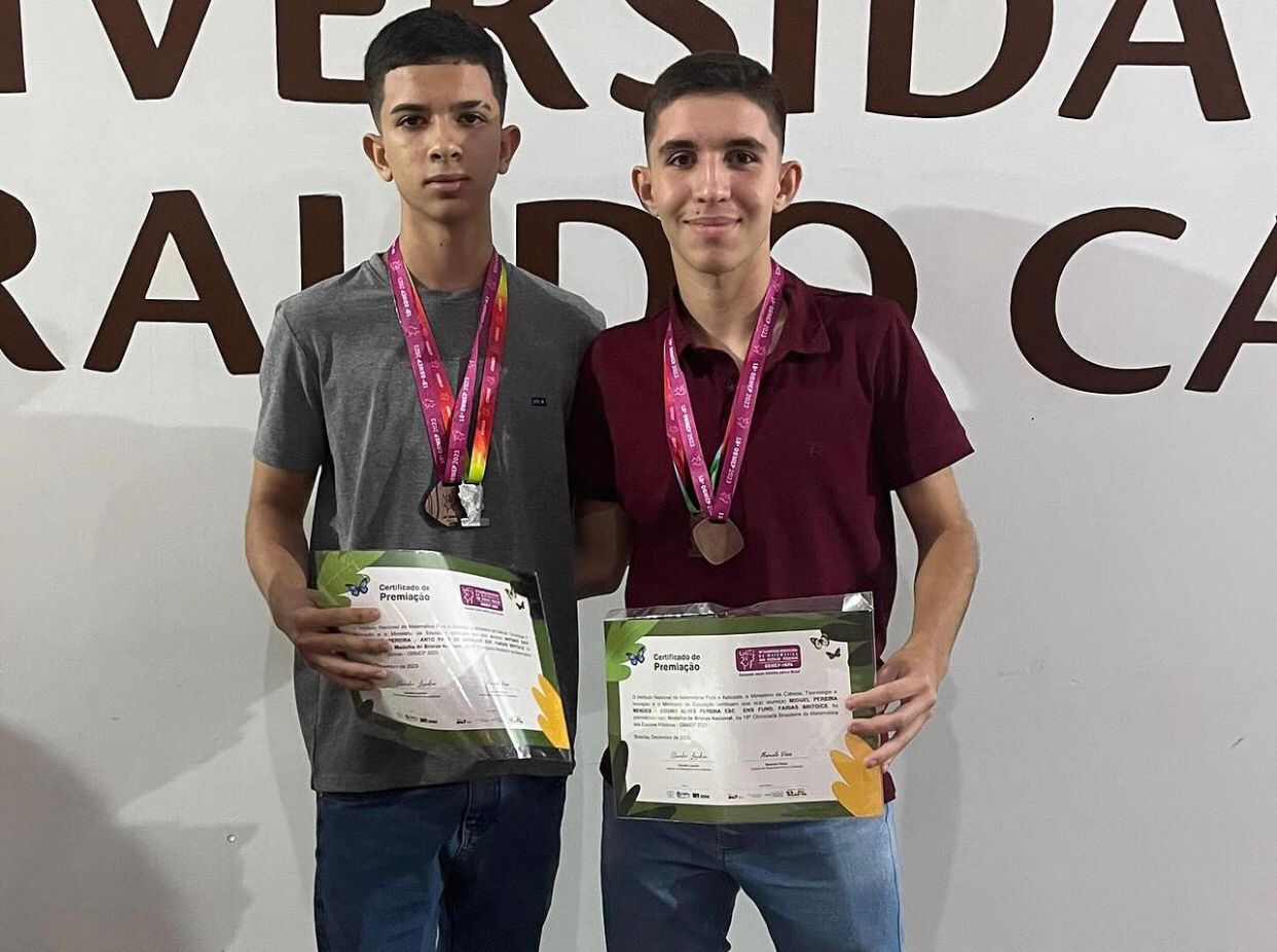 Estudantes de Farias Brito são premiados nas Olimpíadas de Matemática das Escolas Públicas