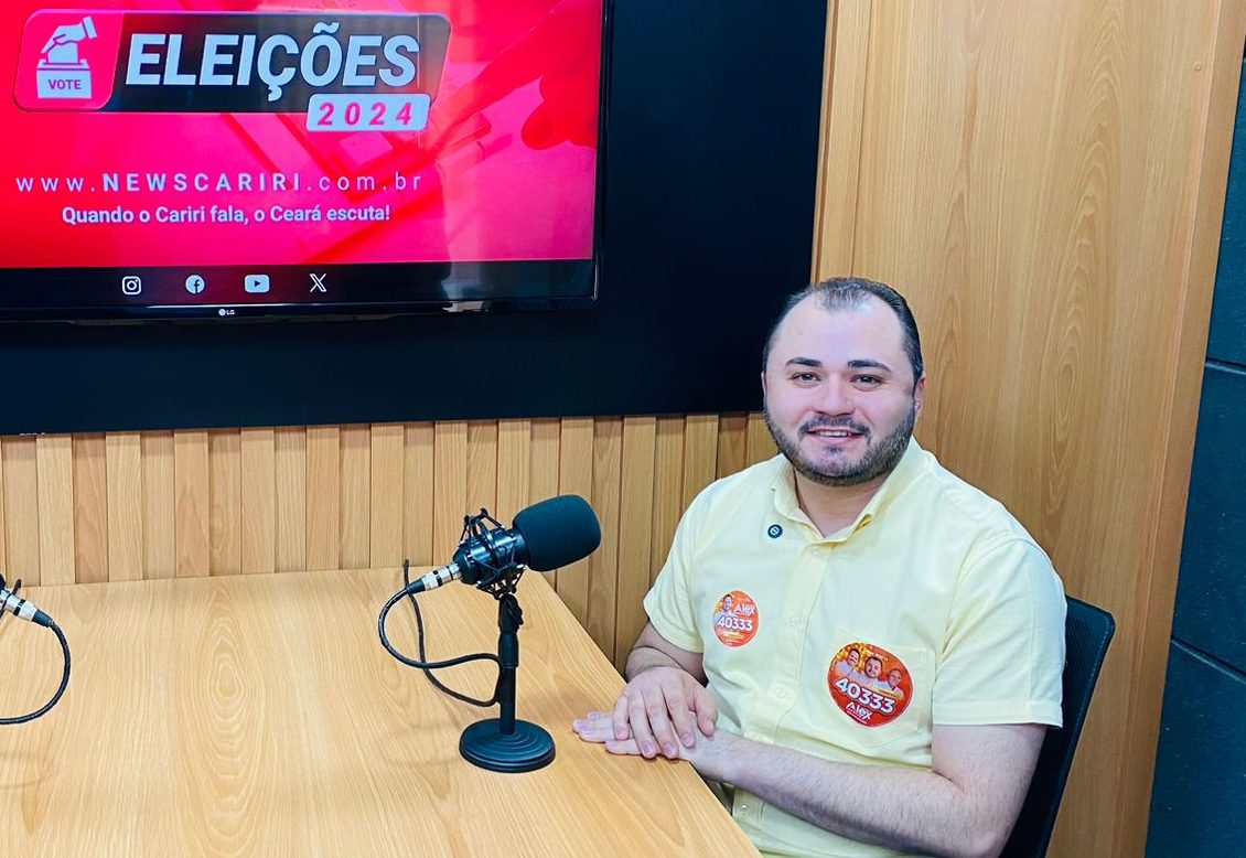 Confira a entrevista com Alex Saraiva, candidato a vereador do Crato