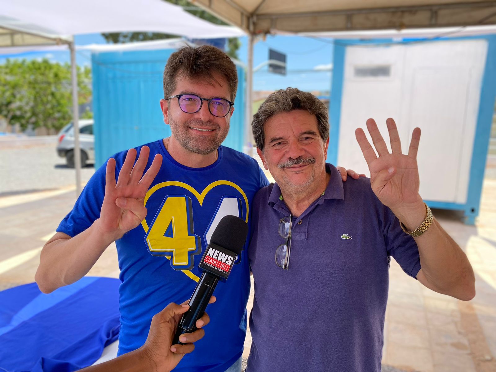 Dr. Aloísio e Zé Adega comentam números da pesquisa AtlasIntel que indicam a chapa na liderança, em Crato