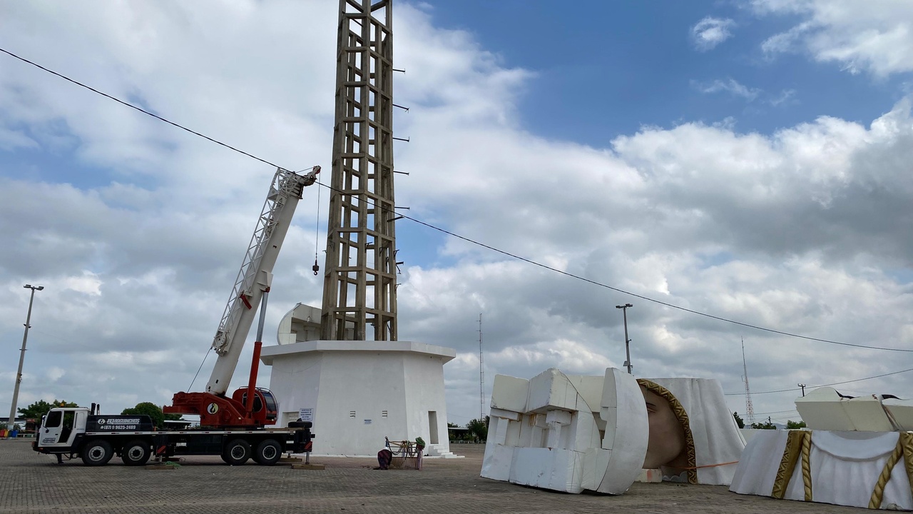 AO VIVO: montagem e entrega da imagem de Nossa Senhora de Fátima, em Crato, é adiada para janeiro