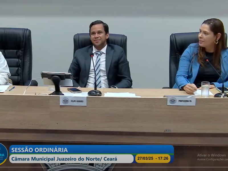 Ao vivo: assista a sessão da Câmara de Vereadores de Juazeiro do Norte