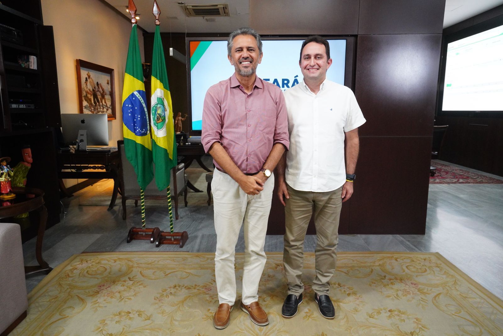 Prefeito Dr. Lorim busca avanços para Missão Velha em reunião com Governador Elmano de Freitas